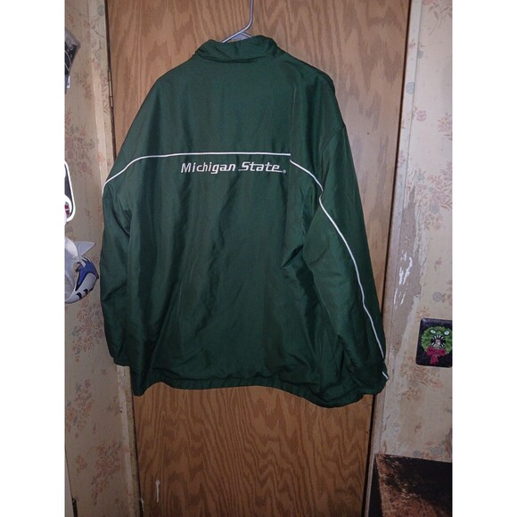 Nike Michigan State Reversible Green/White Jacket Men’s Size 3XL 54×32 Vintage - Picture 2 of 16